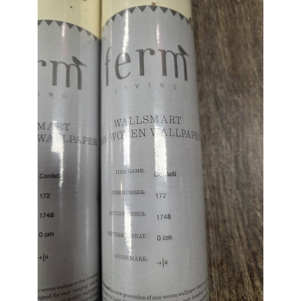 Ferm Living Wallsmart Confetti Gold Fleck Wallpaper Rolls Set Of 2 - Picture 2 of 5